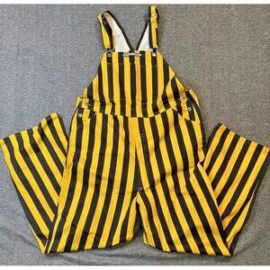 Game Bibs Overalls Yellow - Black Pittsburgh Steelers Iowa Hawkeyes Sz Youth M